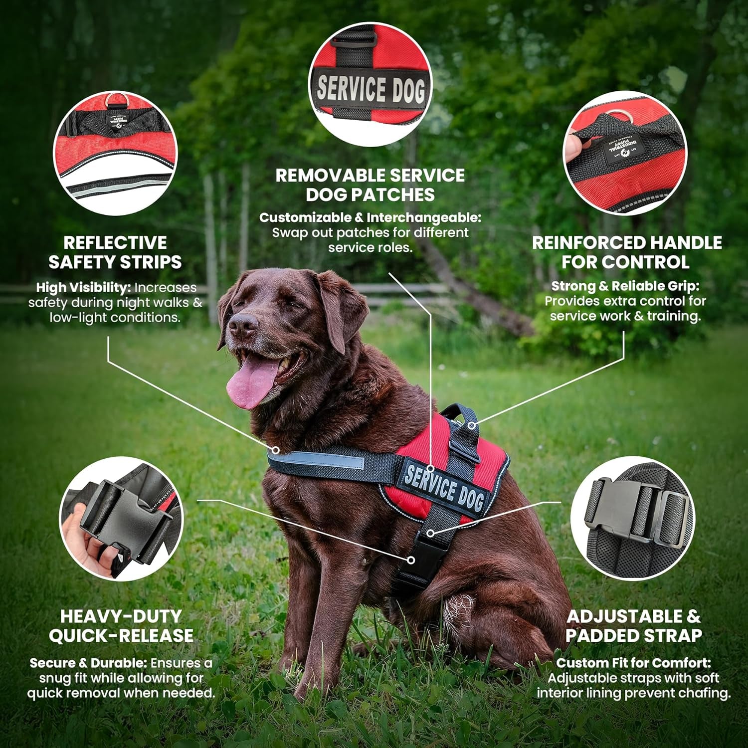 Emotional Support Vest Harness with Hook